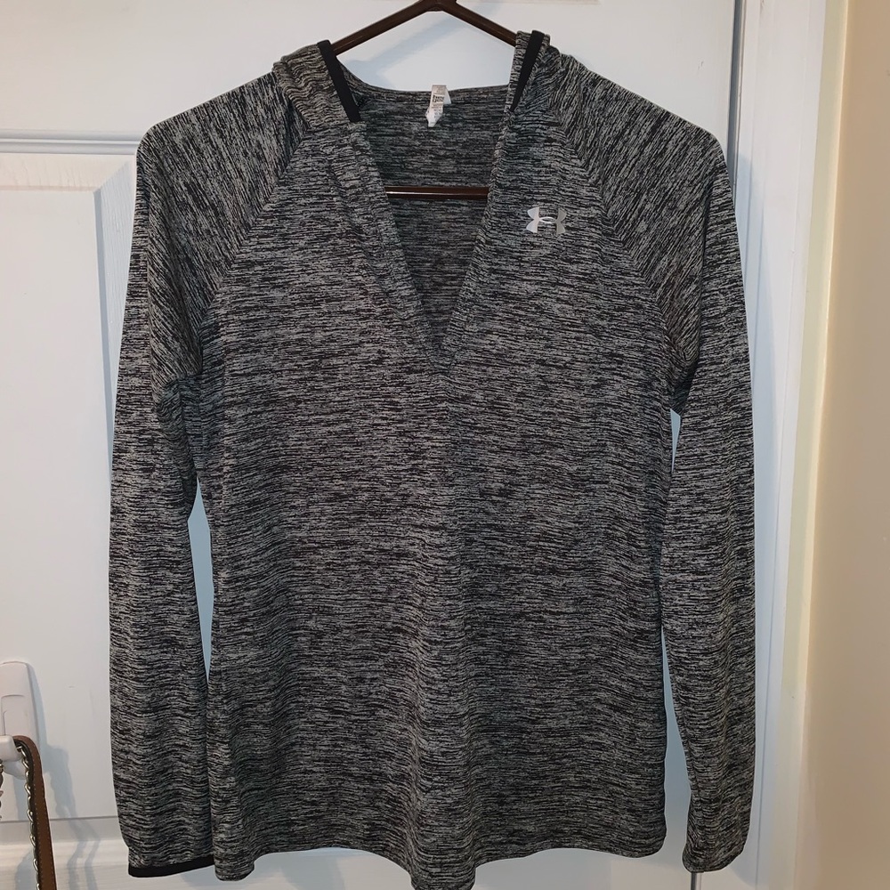 Under Armour Gray Hooded Long Sleeve
